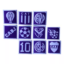 Stencil Autoadhesivo Para Glitter Tatoo 10 Unidades Clubes