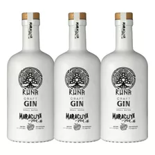 Gin Artesanal Runa Maracuyá & Miel 750 Ml Pack X3 Unidades