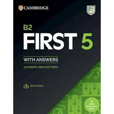 Libro Cambridge English First 5 B2 Student`s With Key & Audi