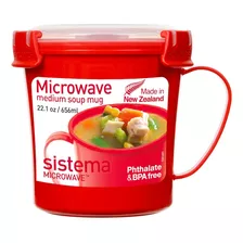 Recipiente Bowl De Microondas Sistema Para Sopa 656ml