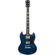 Guitarra Elétrica Sg De Madeira Maciça Thomaz Teg 340 Azul