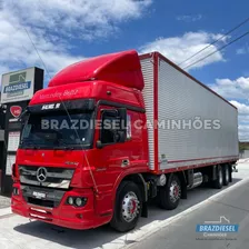 Mercedes-benz Mb Atego 3030 Ano 2019 Bitruck 8x2 Baú 10,50m