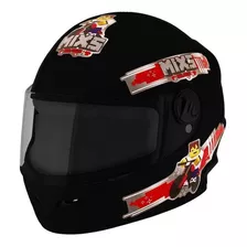 Casco Mixs Start Para Niños Con Forma De Bloques, Color Negro, Talla 54, Mcap-419pt