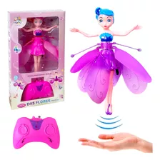 Boneca Fada Voa Controle E Sensor Flying Fairy Recarregável