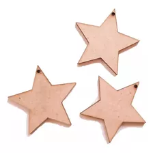 Estrellas / Corazones De Fibrofacil De 3cm Con Agujero X 50