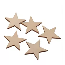 Pack 50 Estrellas 5 Cms Mdf Para Manualidades