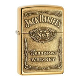 Encendedor Zippo Bronce Brillante Jack Daniels