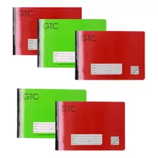 5 Cuadernos Italiano Cosido Raya 100 H