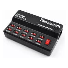 Cargador Usb Fastcharge Multiple 10 Puertos Alargador