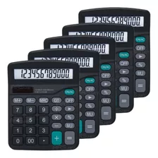 Kit 5 Calculadoras De Mesa Escritorio Balcao 12 Dígitos N/f
