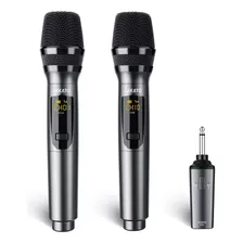 Lekato Wireless Microphones, K380s, 6.35mm Jack, Metal