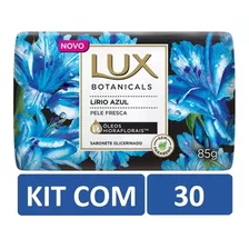 Kit Com 30 Sabonetes Em Barra Lux Botanicals Lírio Azul 85g