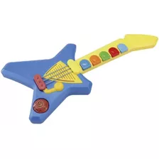 Mundo Mágico Guitarra Maluca Com Luz E Som Infantil - Xplast Cor Colorida