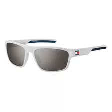 Gafas De Sol Tommy Hilfiger Th1978/s 6ht-59, Color Blanco, Montura Blanca, Color Varilla Blanca, Lente Blanca, Color Plateado