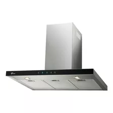 Exaustor Depurador De Cozinha Fischer Infinity Infinity 19902-22551 Aço Inoxidável E Vidro De Parede 900mm X 740mm X 505mm Inox E Preto 127v