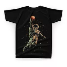 Camiseta Camisa Astronauta Basquete Basketball Espaço - D30