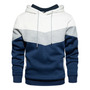 Moletom Masculino Com Capuz Folgado Para Esportes De Outono 3xl Branco Colorblock
