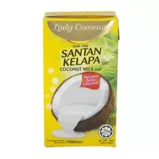 Leche De Coco Lady Coconut Sin Gluten Sin Soya Sin Alérgenos