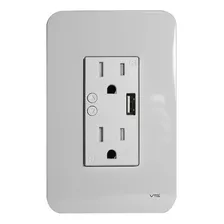 Tomacorriente Fija Marca Vta Modelo 84626 Con Smart Home Color Blanco