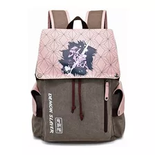 Demon Slayer Anime Canvas Backpack Regalo De Alta Calidad