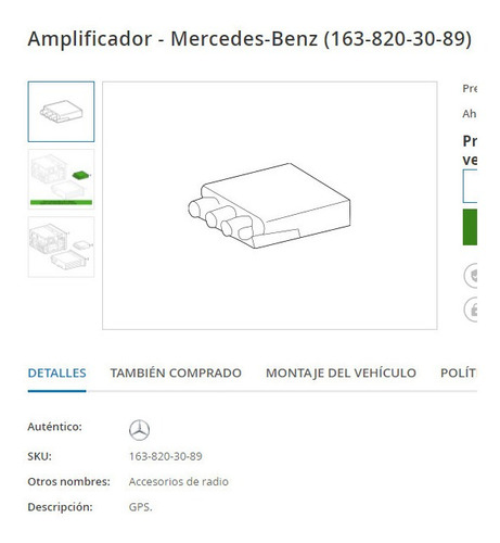 Amplificador Gps Radio Mercedes Benz Ml320 Ml350 Ml500 Foto 5