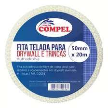 Fita Telada Auto Adesiva P/ Drywall Gesso 50mm X 20m Compel