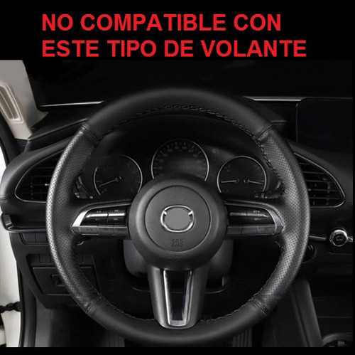 Embellecedor Volante Mazda 3 2017 18 Fibra Carbono Accesorio Foto 7