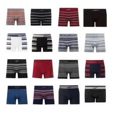 Kit 10 Cueca Boxer Sem Costura Cores Sortidas Zee Rucci