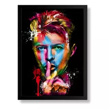 Quadro Decorativo David Bowie Arte Moldura 42x29cm