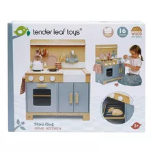 Juego Mini Cocina Tender Leaf Toy De Madera 16 Pzas Febo