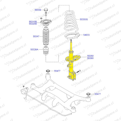 Amortiguador Trasero Hyundai Tucson 2004-2008, Derecho Foto 5