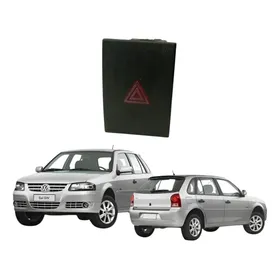 Botão Do Pisca Alerta Gol Parati Saveiro G3 G4 Original Vw Preto