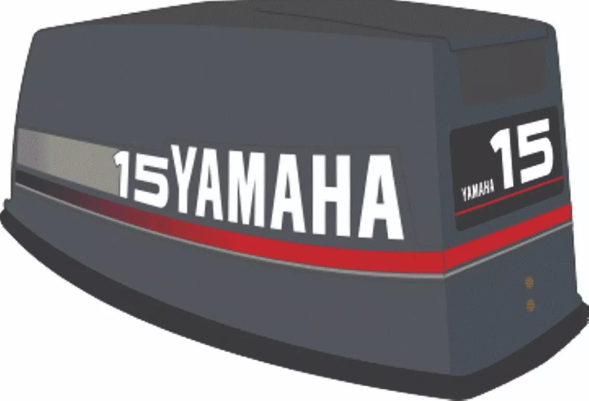 Adesivo Faixa Motor De Popa Yamaha Hp 15 Chumbo 93 A 97