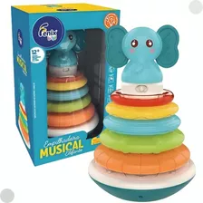 Brinquedo Interativo Empilhadeira Musical Elefante 707 Fenix