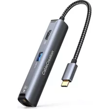 Hub Usb C 4k 60 Hz, Adaptador Multipuerto Cablecreation Usb 