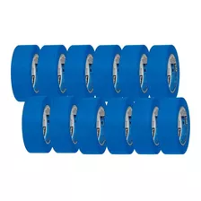 12 Rolos Fita Crepe Scotch Blue 48mmx50m Blue Tape 3m