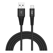 Cabo Usb-c I2go 2m 3a Nylon Trançado Preto