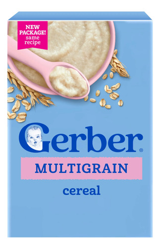 Cereal Para Bebês Gerber 2nd Foods Multigrain 1815ml, Pacote