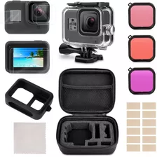 Kit De Acessórios De Mergulho Gopro 8 Com Filtros E Case