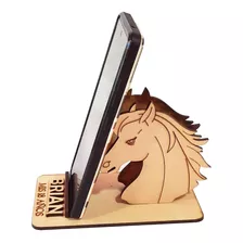 60 Porta Celular Caballo Soporte Fibrofacil Souvenir Mdf