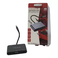 Adaptador Usb Tipo C 3.0 X Hdmi Vga Audio 5 Em 1