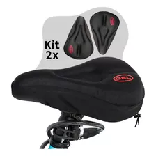 Kit Capas Banco Gel Selim Ajustável Bike Bicicleta Mtb Speed