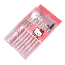 Kit Pincel Pincéis Profissionais Para Maquiagem Hello Kitty