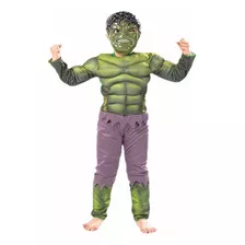 Disfraz De Niño Super Heroe Hulk Incluye Máscara Y Antifaz