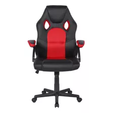 Silla Más Que Sillas Gamer Pro Pc Escritorio Ergonómica Color Negro/rojo Material Del Tapizado Cuero Sintético/mesh