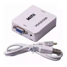 Convertidor Adaptador Señal Vga A Hdmi Audio Y Video