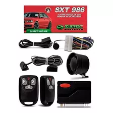 Alarme Automotivo Sistec Sxt986 Com Bloqueio + 2 Controles