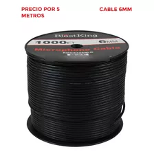 Cable Microfono 6mm Stereo Negro Blast King Por Metro