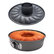 Molde Tarta Flan 2 En 1 Teflon Antiadherente Tartera Flanera