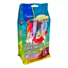 Plumones Para Dibujo Azor Aquarelo Junior Cont. 24 Piezas